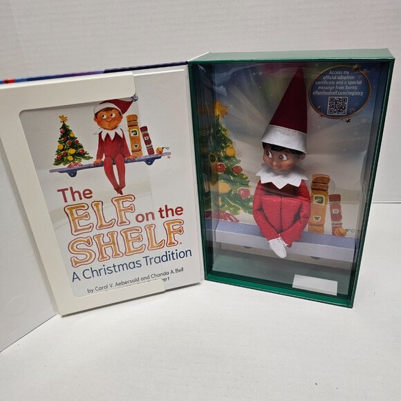 The Elf on the Shelf A Christmas Tradition Set Boy Plush Book Keepsake Box 2005 - Picture 5 of 14